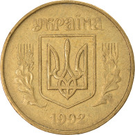 Monnaie, Ukraine, 50 Kopiyok, 1992, Kyiv, TTB, Laiton, KM:3.1 - Ukraine