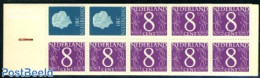 Netherlands 1965 2x18c, 8x8c Booklet With Brown Register Line, Mint NH, Stamp Booklets - Nuevos