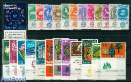 Israel 1961 Yearset 1961, Complete, 25v, Mint NH, Various - Yearsets (by Country) - Unused Stamps (with Tabs)