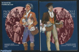Portugal 1998 Professions 2 Booklets, Mint NH, Various - Stamp Booklets - Costumes - Unused Stamps