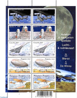 Belgium 2009 Aviation History M/s, Mint NH, Transport - Concorde - Aircraft & Aviation - Space Exploration - Zeppelins - Unused Stamps
