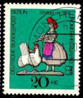 Berlin Poste Obl Yv:319 Mi:349 Wohlfahrtsmarke Zinnfigur Um 1850 (TB Cachet Rond) - Usati