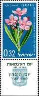 Israel Poste N** Yv: 202 Mi:239 Nerium Oleander (Tabs) - Unused Stamps (with Tabs)