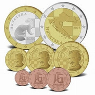 Kroatië 2023  Set Van 1ct Tot 2 Euro   UNC Uit De Rol - UNC Du Rouleaux !! - Kroatië