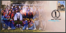 India 2024 ICC Men's T20 World Cup, Cricket, Games, India Vs South Africa, USA,West Indies,Venue,Sp Cover(**)Inde Indien - Storia Postale