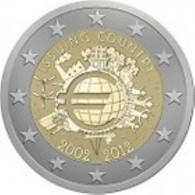 Ierland 2012    2 Euro Commemo   10 Jaar Euro      UNC Uit De Rol  UNC Du Rouleaux  !! - Slovenië