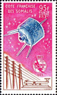 Cte Des Somalis Avion N* Yv:42 Mi:365 Centenaire De L'UIT (Trace De Charnière) - Unused Stamps