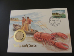 Turks And Caicos Islands 1/4 Crown 1981 - Numis Letter 1985 - Turks En Caicoseilanden