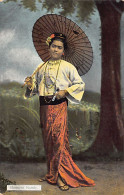 MYANMAR Burma - Burmese Beauty With Umbrella - Publ. D. A. Ahuja 18 - Myanmar (Birma)