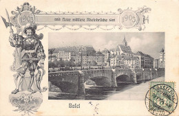 BASEL - Neue Mittlere Rheinbrücke 1903 1905 - Verlag Rathe-Fehlmann 2737 - Basel