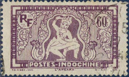 Indochine Poste Obl Yv:168 Mi:180 L'Apsara (Beau Cachet Rond) - Used Stamps