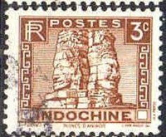 Indochine Poste Obl Yv:157 Mi:157 Ruines D'Angkor (Obli. Ordinaire) - Used Stamps