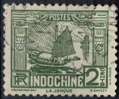 Indochine Poste Obl Yv:156 Mi:156 La Jonque (cachet Rond) - Used Stamps