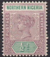 NORTHERN NIGERIA/1900/MH/SC#2/ QUEEN VICTORIA / QV / 1/2p LILAC & GREEN - Nigeria (...-1960)