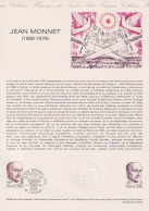 1980 FRANCE Document De La Poste Jean Monnet N° 2096 - Documenten Van De Post