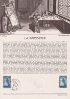 1980 FRANCE Document De La Poste La Broderie N° 2079 - Documenten Van De Post