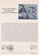 1980 FRANCE Document De La Poste école Nationale Supérieure N° 2087 - Documenten Van De Post