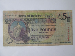 Ireland-Northern 5 Pounds 2003-Bank Of Ireland Banknote,see Pictures - 5 Pond