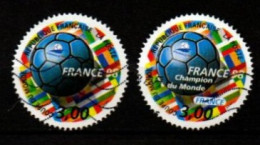 FRANCE    -    1998 .  FOOTBALL   /   FRANCE  CHAMPIONNE  DU  MONDE..   Oblitérés. - 1998 – France