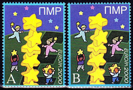 Europa Cept - 2000 - Transnistria, PMR. (Moldova) ** Blue A+B ** MNH - 2000