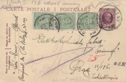 BELGICA ENTERO POSTAL GENT A PRAHA 1923 - Tarjetas 1909-1934