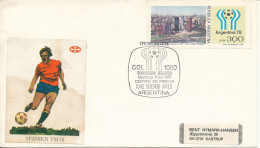 Argentina Cover World Cup Soccer - Football Argentina 1978 World Cup Gol Number 1000 Scored By Rensenbrink Holland - Lettres & Documents