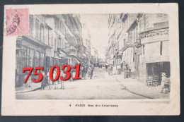 75 031 PARIS La Rue Des Couronnes      . ETAT : T.Bon .   VOIR SCAN POUR DEFAUT - Distrito: 20