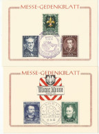 Österreich Austria 2 Wiener Messe Karten 1951 & 1953 - Covers & Documents