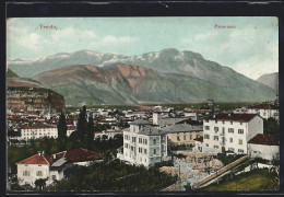 Cartolina Trento, Teilansicht Mit Bergpanorama  - Trento