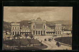 Cartolina Genova, Stazione Brignole  - Genova (Genoa)