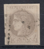TIMBRE FRANCE BORDEAUX 4c GRIS N° 41B OBLITERATION GC LEGERE - TB MARGES - 1870 Bordeaux Printing