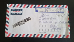 #P1   YUGOSLAVIA  KOSOVO R LETTER VIA MACEDONIA - COVER LEPOSAVIC - SERBIA SERBIAN PART - Kosovo