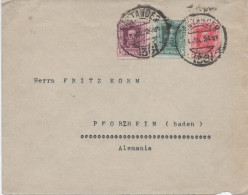 SANTANDER CC ALEMANIA ALFONSO XIII VAQUER 1924 - Covers & Documents