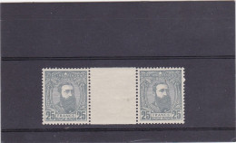 COB 13A In Paar Tussenpaneel-En Paire Panneau Intermédiaire - Leopold II-Léopold II - MNH-postfris-neuf Sans Charnière - 1884-1894