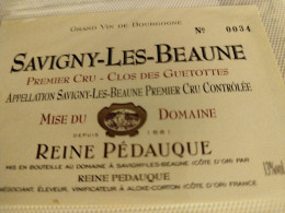 SAVIGNY-LÈS-BEAUNE PREMIER CRU CLOS DES GUÉTOTTES - Bourgogne