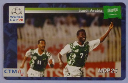 MACAU - Chip - CTM - Smart Card - SAUDI ARABIA - Football World Cup 98 - Mint - Macau