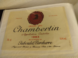 CHAMBERTIN GRAND CRU 1983/JABOULET VERCHERRE - Bourgogne