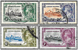 Cayman Islands 1935 SG108/111 KGV: Silver Jubilee Set Used C1 - Kaaiman Eilanden