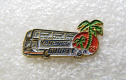 PIN'S   BUS  AUTOBUS  VOYAGES GILBERT - Transport