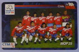 MACAU - Chip - CTM - Smart Card - CHILE - Football World Cup 98 - Mint - Macau