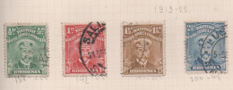 British South Africa Company, Used, 1913, Michel 119 - 122 - Otros & Sin Clasificación