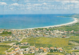 CARTOLINA  SINISCOLA NUORO SARDEGNA PITTORESCA LA CALETTA PANORAMA E SPIAGGIA SULLO SFONDO SANTA LUCIA VIAGGIATA 1986 - Nuoro