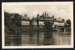 AK Dresden-Pillnitz, Lustschloss, Von Der Elbe Gesehen  - Pillnitz