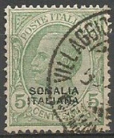 Somalia Italy Colony 1926/30 Leoni Con "SOMALIA ITALIANA" C.5 - VFU - Somalia