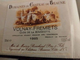 VOLNAY -FREMIETS PREMIER CRU/CLOS DE LA ROUGEOTTE 1985/DOMAINE BOUCHARD - Bourgogne