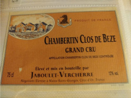 CHAMBERTIN CLOS DE BEZE GRAND CRU/JABOULET VERCHERRE - Bourgogne