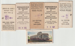 LOT  De  6    Tickets    Métro - Train - Andere & Zonder Classificatie