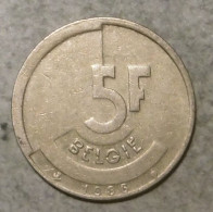 Belgique 5 Francs 1986 (nl) - 1 Franc
