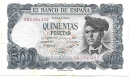 2 BILLETES DE 500 PESETAS (AÑOS 1971-79) - 500 Pesetas