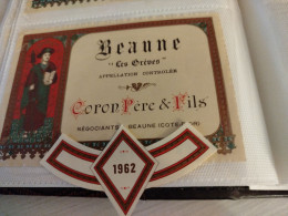 BEAUNE 1962 /LES GRÈVES/CORON PERE ET FILS - Bourgogne